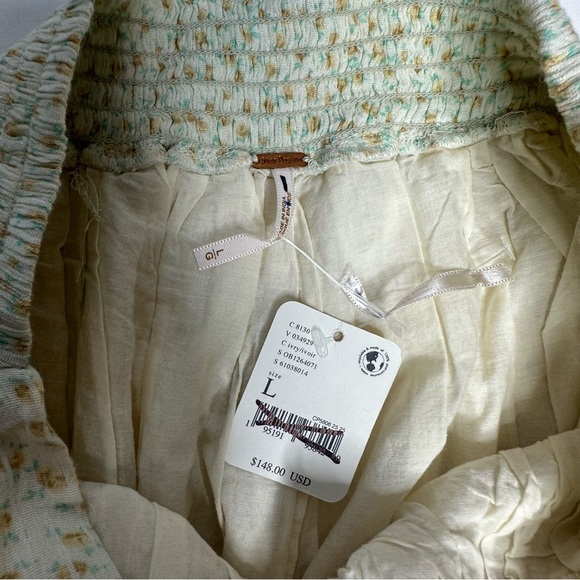 NWT Free People Jillian Floral Eyelet Lacey Mini Skirt L - Picture 14 of 15